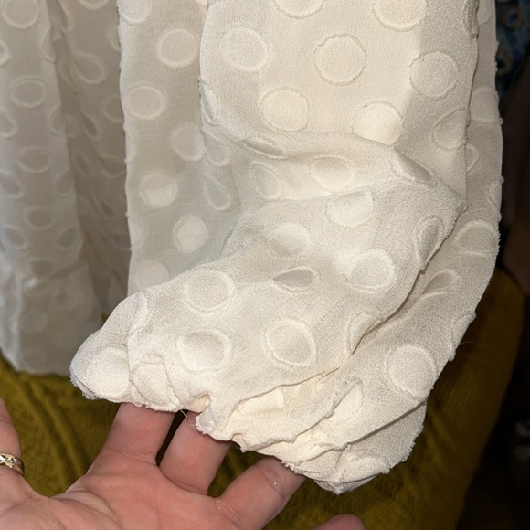 Show Me Your MuMu Size S Cream Pocketed Dress - Picture 5 of 13